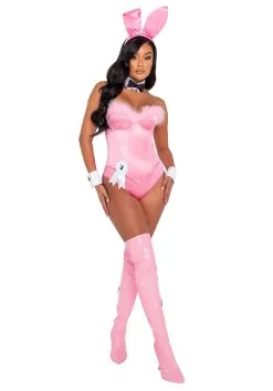 Roma Playboy Pink Boudoir Bunny Costume For Women