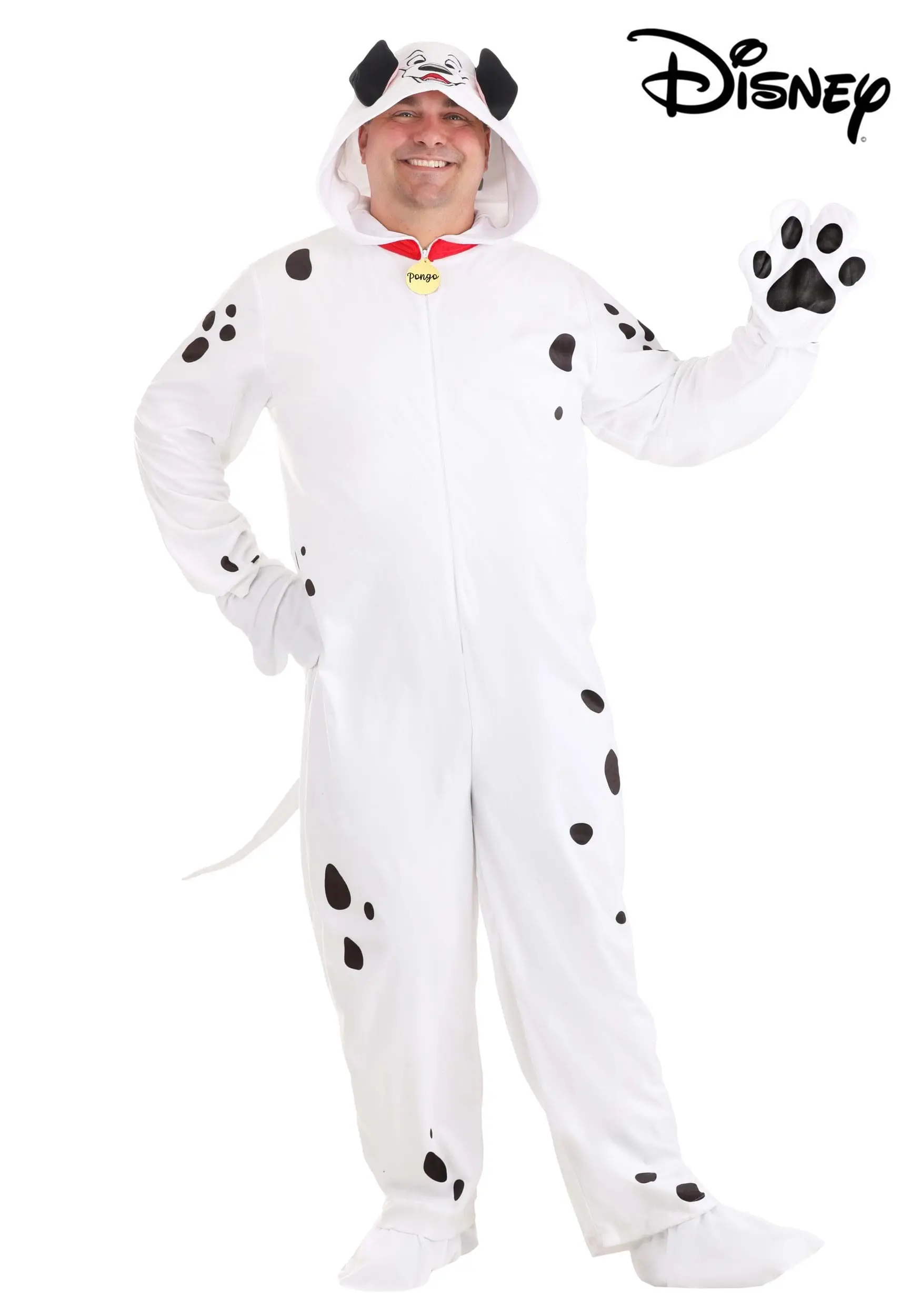 Fun Costumes Pongo Costume For Plus Size Men From Disney's 101 Dalmatians 5 Fun Costumes Pongo Costume For Plus Size Men From Disney's 101 Dalmatians - Image 3
