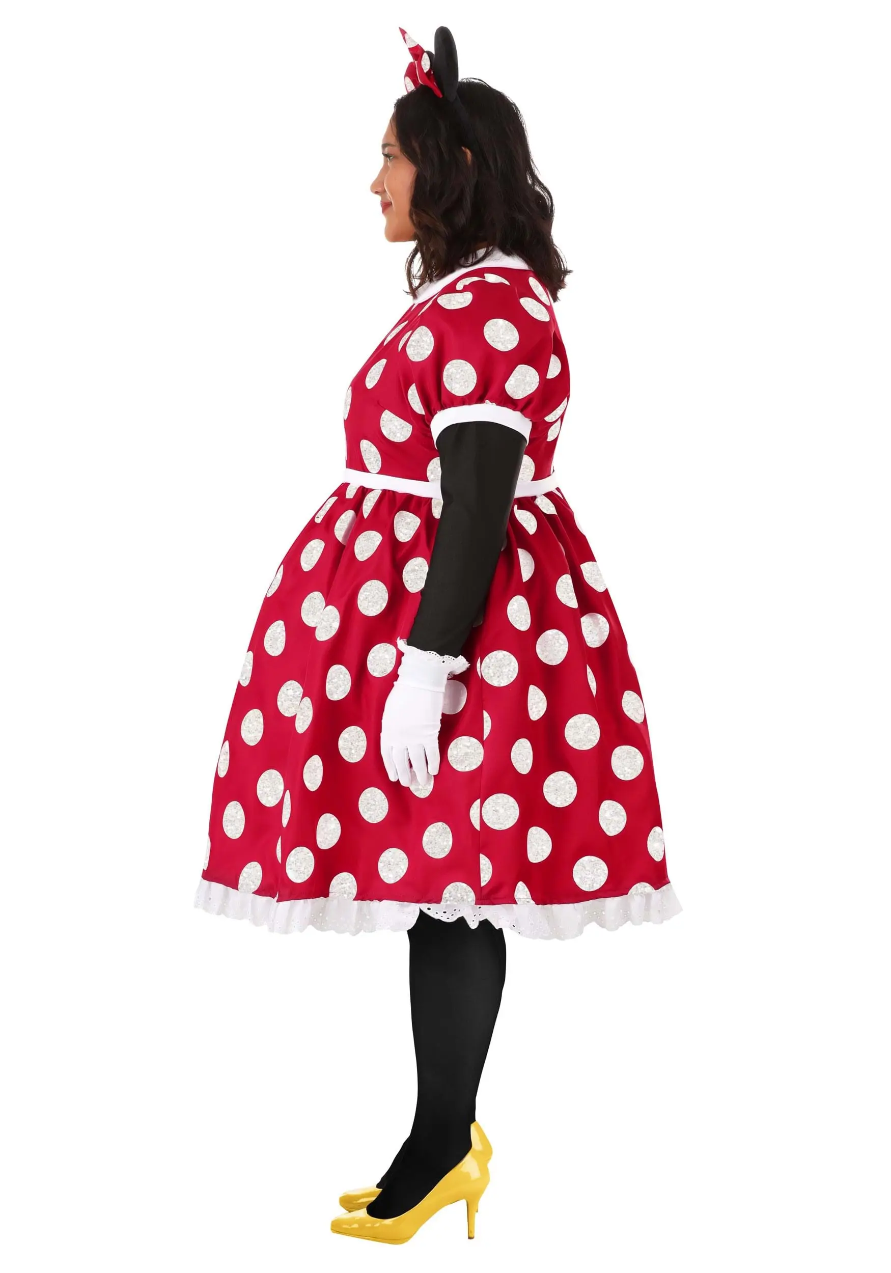 Fun Costumes Disney Plus Size Deluxe Minnie Mouse Adult Costume 5 Fun Costumes Disney Plus Size Deluxe Minnie Mouse Adult Costume - Image 3