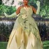 Armada Disney Princess And The Frog Women's Plus Size Deluxe Tiana Costume