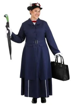 Fun Costumes Women's Plus Size Mary Poppins Costume -Disney Costumes Sales plus size mary poppins costume alt 4