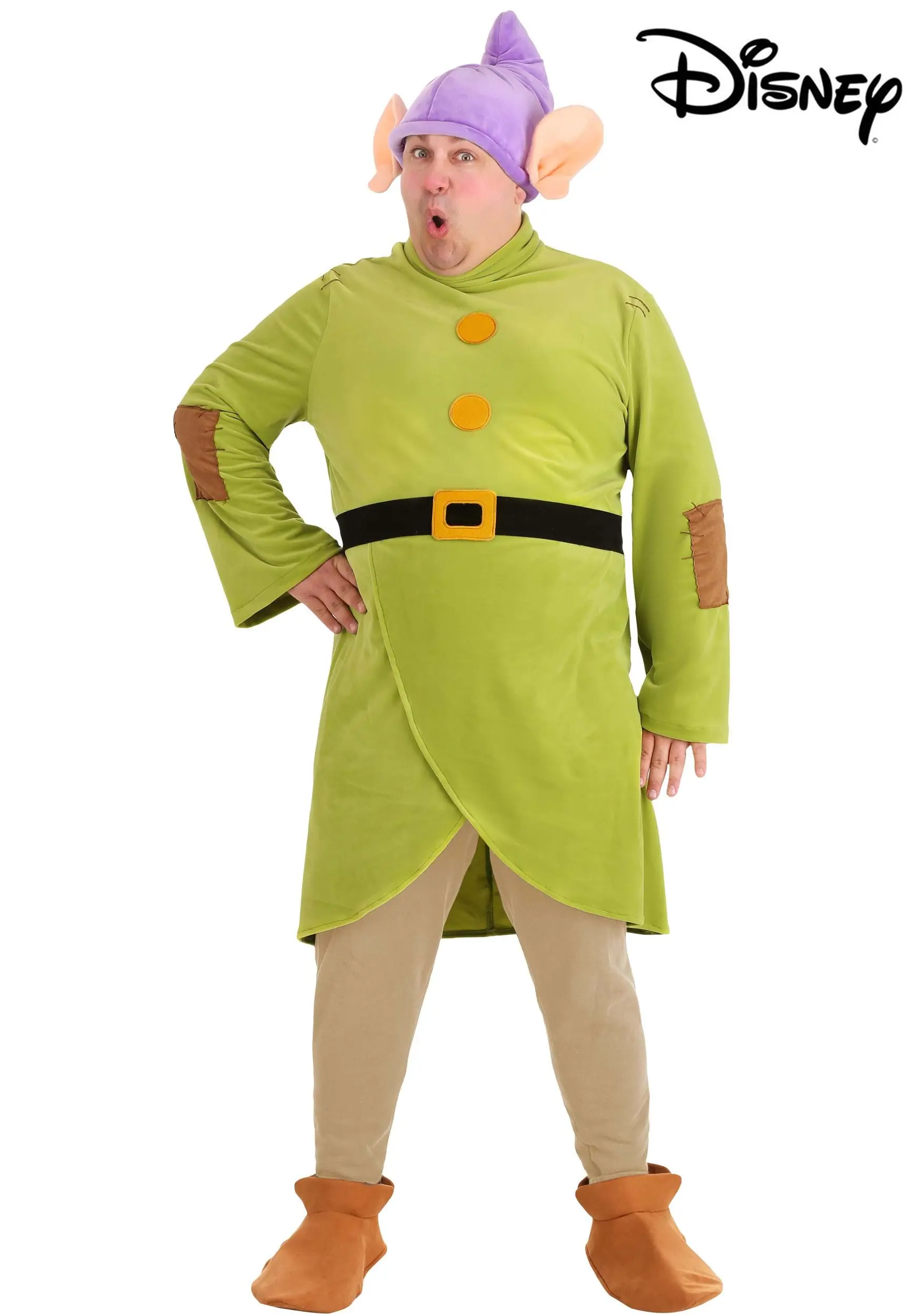 Fun Costumes Dopey Costume For Plus Size Adults From Disney's Snow White 4 Fun Costumes Dopey Costume For Plus Size Adults From Disney's Snow White - Image 2
