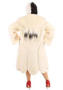 Fun Costumes Cruella De Vil Coat Costume For Plus Size Women From Disney's 101 Dalmatians -Disney Costumes Sales plus size womens deluxe cruella de vil costume alt 8