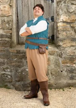 Fun Costumes Flynn Rider Costume For Plus Size Men From Disney's Tangled -Disney Costumes Sales plus tangled flynn rider costume alt 1