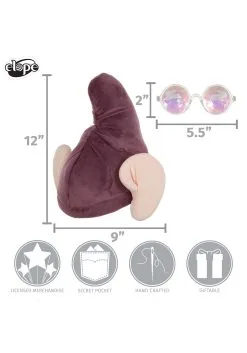 Elope Disney Snow White Dopey Hat & Glasses Costume Kit -Disney Costumes Sales snow white dopey hat glasses kit alt 7