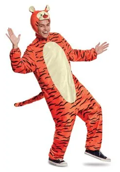 Disguise Limited Deluxe Winnie The Pooh Tigger Costume For Adults -Disney Costumes Sales tigger deluxe adult costume alt 1