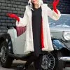 Fun Costumes Cruella De Vil Coat Costume For Teens From Disney's 101 Dalmatians