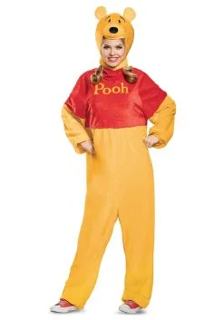 Disguise Limited Adult's Winnie The Pooh Deluxe Plus Costume -Disney Costumes Sales winnie the pooh deluxe adult plus costume alt 8
