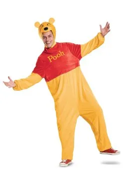 Disguise Limited Adult's Winnie The Pooh Deluxe Plus Costume -Disney Costumes Sales winnie the pooh deluxe adult plus costume alt 9