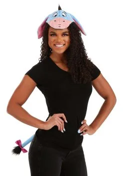 Elope Disney Winnie The Pooh Plush Headband & Tail Kit For Eeyore 12 Elope Disney Winnie The Pooh Plush Headband & Tail Kit For Eeyore -Disney Costumes Sales winnie the pooh eeyore plush headband tail kit alt 2