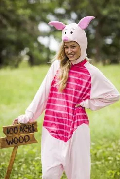 Disguise Limited Adult Deluxe Winnie The Pooh Piglet Costume -Disney Costumes Sales winnie the pooh piglet deluxe adult costume alt 6