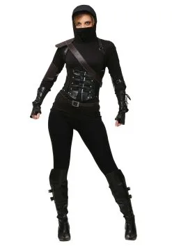 Fun Costumes Ninja Assassin Costume For Women -Disney Costumes Sales womens ninja assassin alt 3