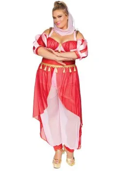 LEG AVENUE Women's Plus Size Dreamy Genie Costume