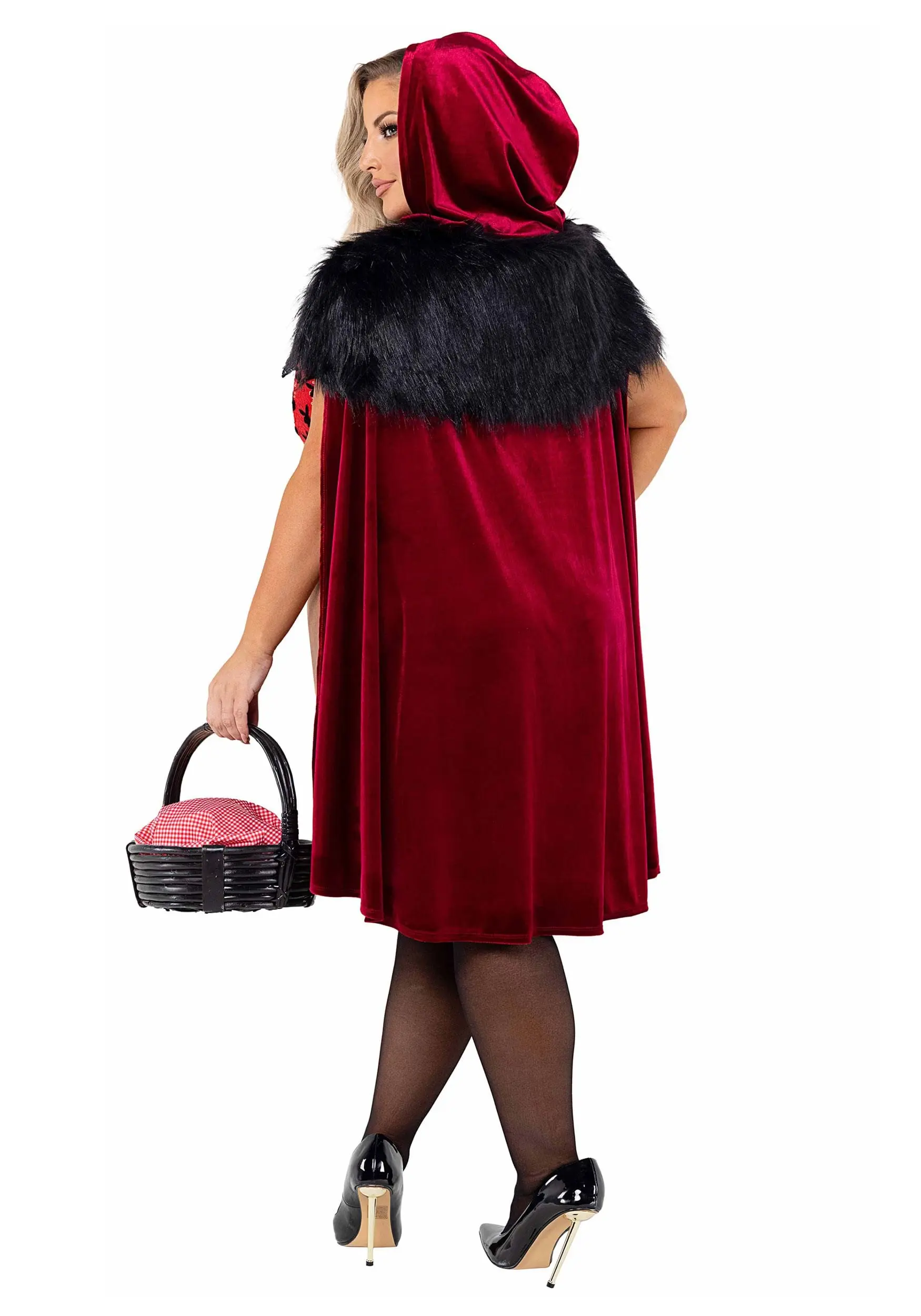 Roma Women's Plus Size Playboy Bunny Red Riding Hood Costume 4 Roma Women's Plus Size Playboy Bunny Red Riding Hood Costume - Image 2