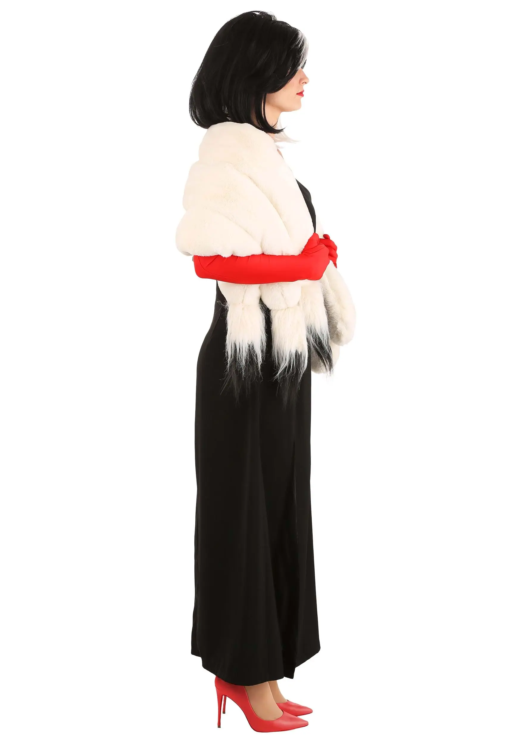 Fun Costumes Cruella De Vil Stole Costume For Women From Disney’s 101 Dalmatians 8 Fun Costumes Cruella De Vil Stole Costume For Women From Disney’s 101 Dalmatians - Image 6