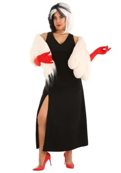 Fun Costumes Cruella De Vil Stole Costume For Women From Disney’s 101 Dalmatians 24 Fun Costumes Cruella De Vil Stole Costume For Women From Disney’s 101 Dalmatians -Disney Costumes Sales womens prestige cruella de vil stole costume alt 14
