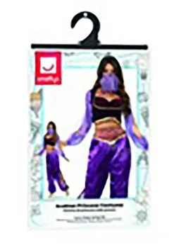 Smiffys Purple Belly Dancer Women's Costume -Disney Costumes Sales womens purple belly dancer costume alt 3